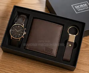 Men’s Watch, Wallet & Key Holder Gift Set – 3-Piece Set