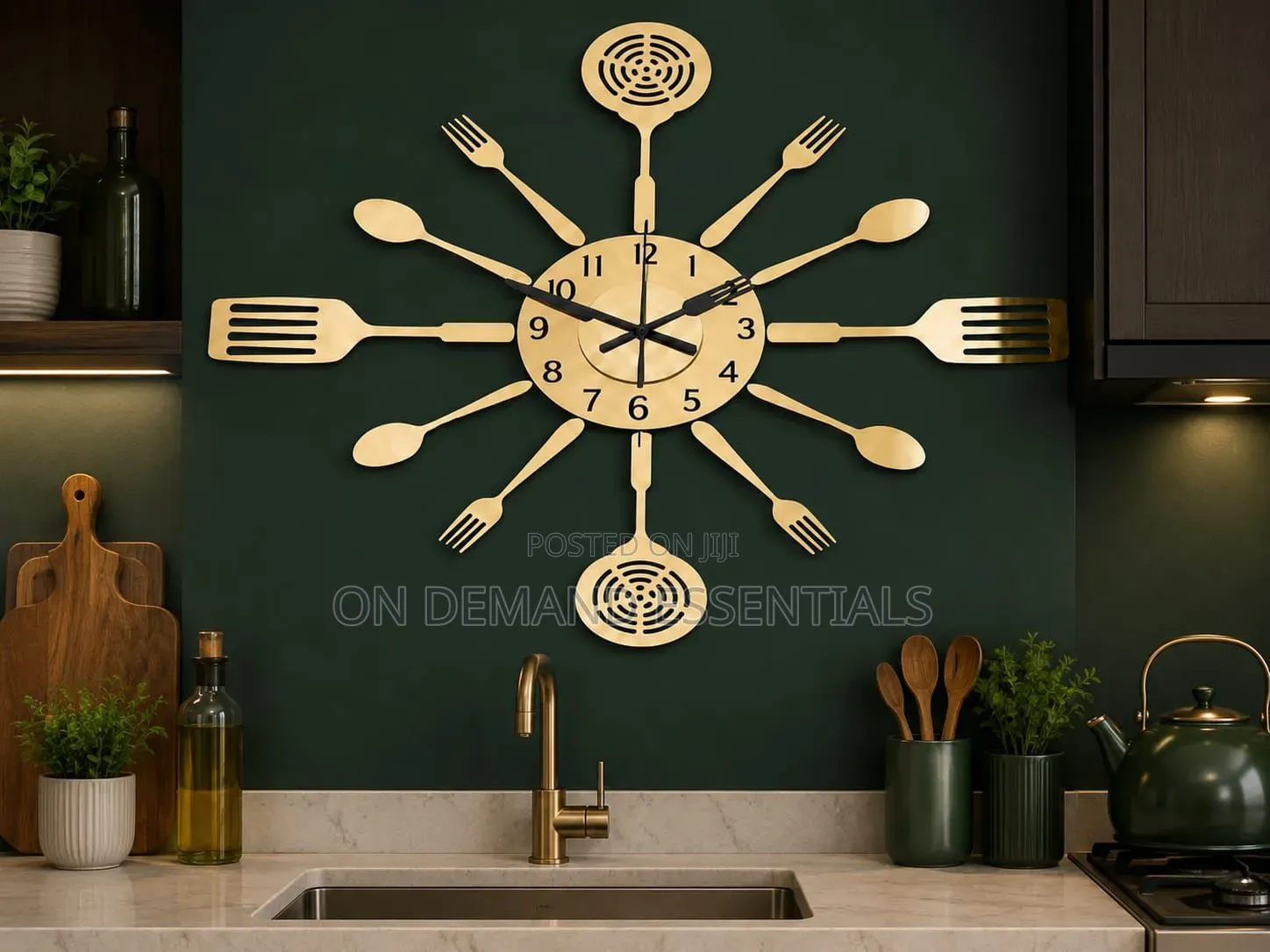 Kitchen Tool Set Acrylic DIY Wall Clock