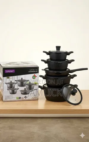 10pcs Lacky Rain Granite Cookware Set – Jf
