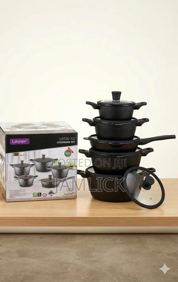 10pcs Lacky Rain Granite Cookware Set – Jf