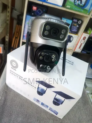 4G Dual Solar Camera With Backup Battery V380 Pro App