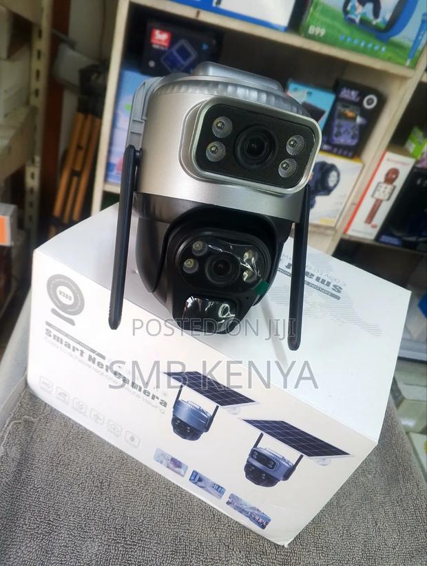 4G Dual Solar Camera With Backup Battery V380 Pro App