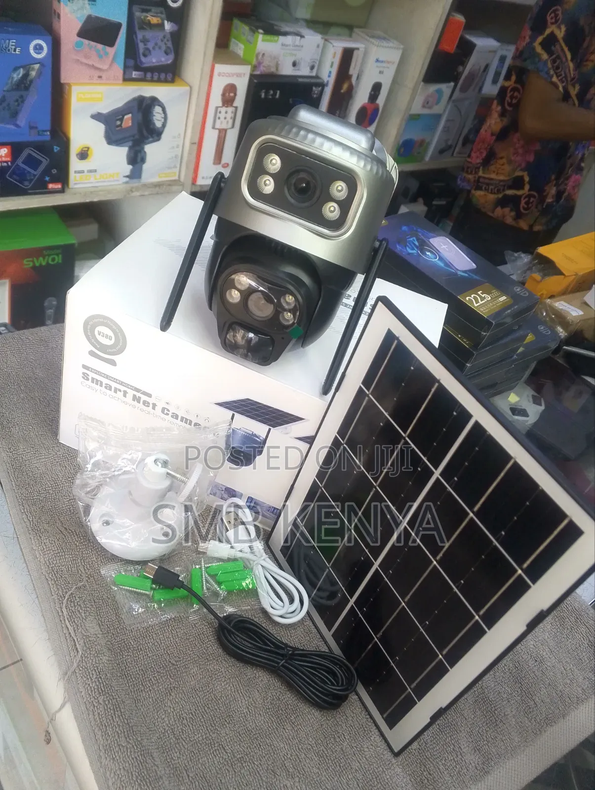 V380 Pro WiFi Solar CCTV Camera