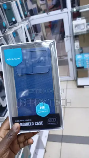 Black Nillkin Super Shield Pro Phone Case Designed for the iPhone 16