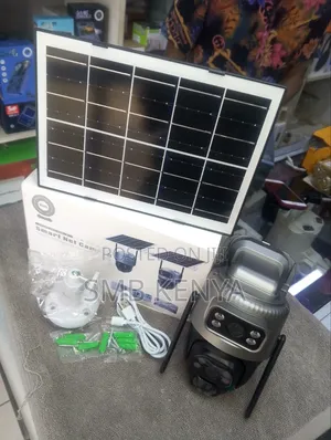 V380 4g Solar Security Camera Dual Lens