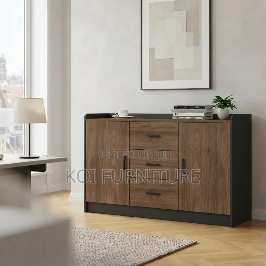 Office Cabinet; Wooden Storage Credenza Cabinet With Key Lockers