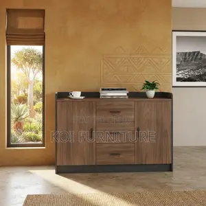 Office Cabinet; Wooden Storage Credenza Cabinet With Key Lockers