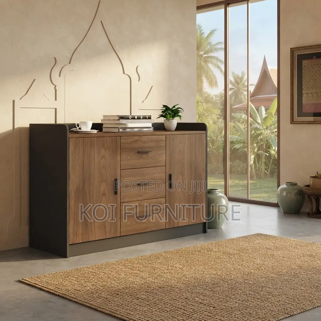 Office Cabinet; Wooden Storage Credenza Cabinet With Key Lockers