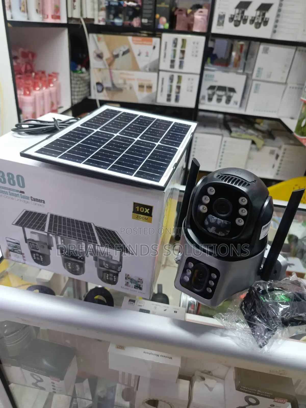 V380 Smart Solar Bullet-Dome Multi-Lens Linkage Security Camera,,,