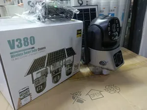 V380 Pro 4g/Wi-Fi Dual-Lens Panoramic Solar PTZ Camera System,💚💚