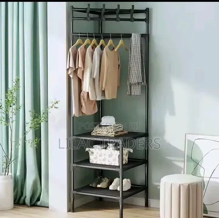 Multifunctional Metallic Coat Hanger