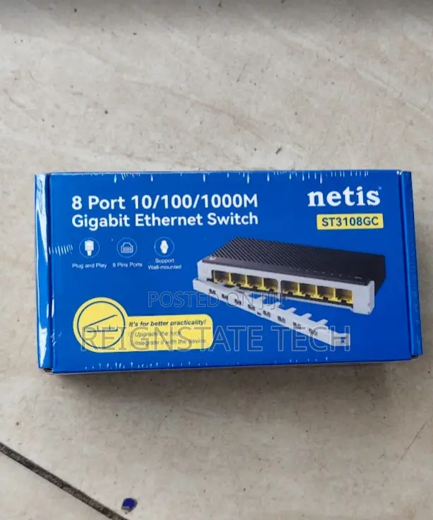 Netis ST3108GC 8-Port High-Speed Gigabit Ethernet LAN Switch