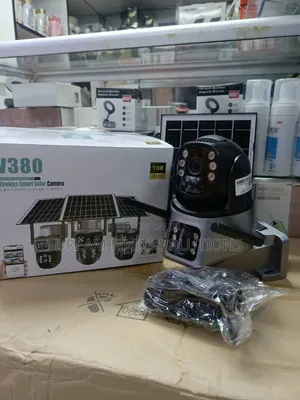 V380 Pro Smart Wireless Solar Camera – Dual Screen, 24/7 Security