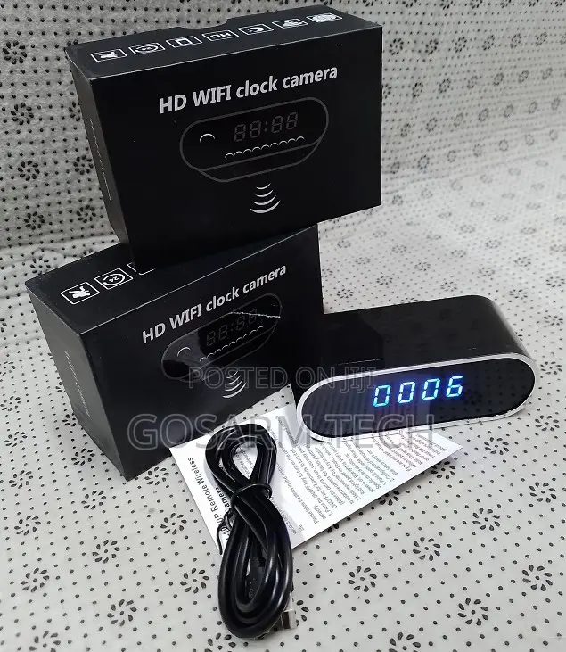 Spy Table Clock Camera – Wi-Fi Hidden Camera With Live Remote Viewing