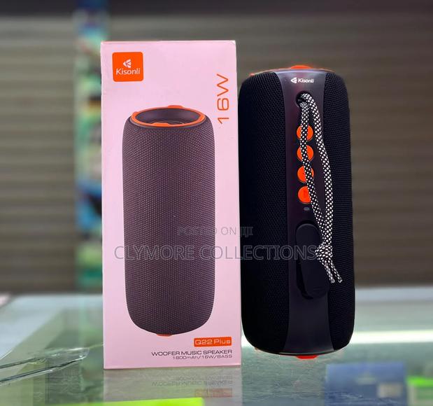 Kisonli Q22+ Portable Bluetooth Speaker - 16W Output, USB, TF Card&AUX