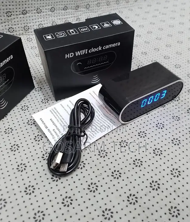 Affordable Wireless Clock Camera Wi-Fi Camera With Remote Monitoring