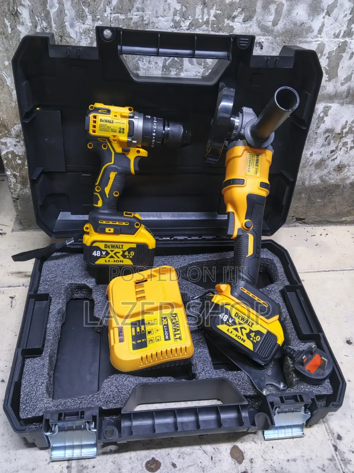 DeWalt Cordless Drill and Angle Grinder Combo