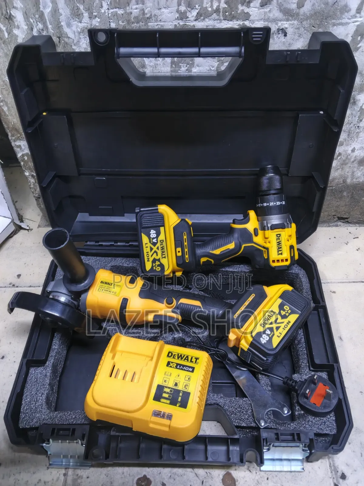 DeWalt Cordless Drill and Angle Grinder Combo