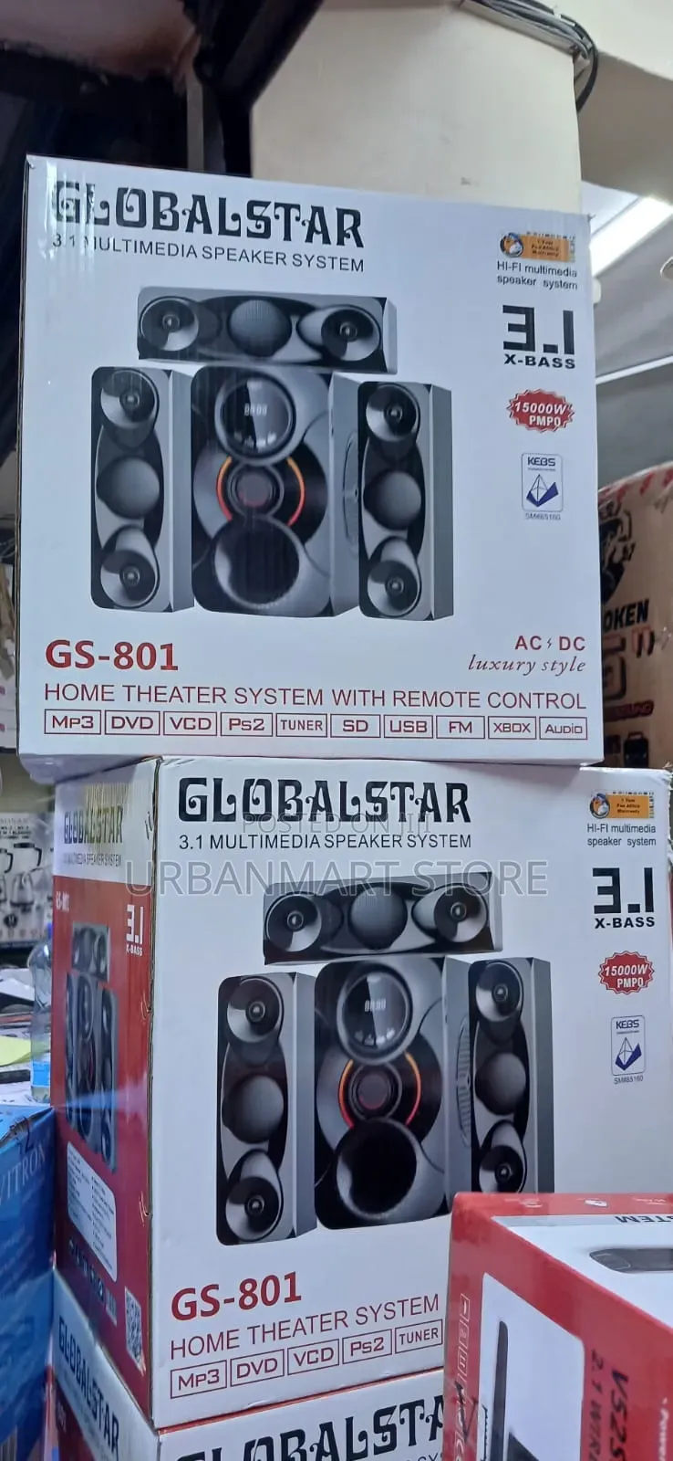 Globalstar GS-801 3.1CH Multimedia Speaker System