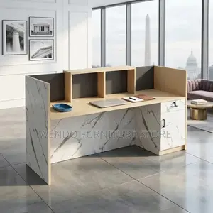 Reception Desk; 1.8m Offices Brown Office Reception Table With Drawer