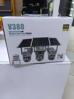 The V380 Pro Titan Series Dual-Lens Solar Surveillance Camera