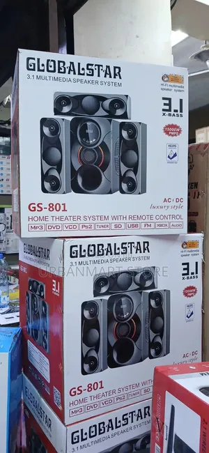 Brand New Globalstar GS-801 Bluetooth 3.1CH Home Theater System