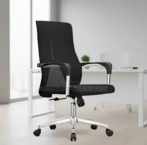 Office Chair; Black Mesh Breathable Conference Chair