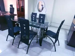 6 Seater Glass Dining Table
