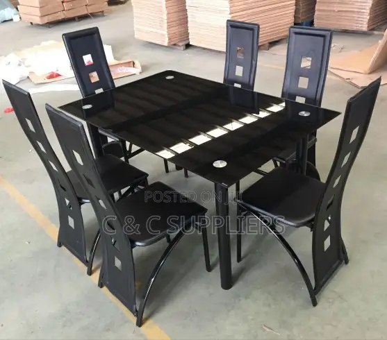 6 Seater Glass Dining Table