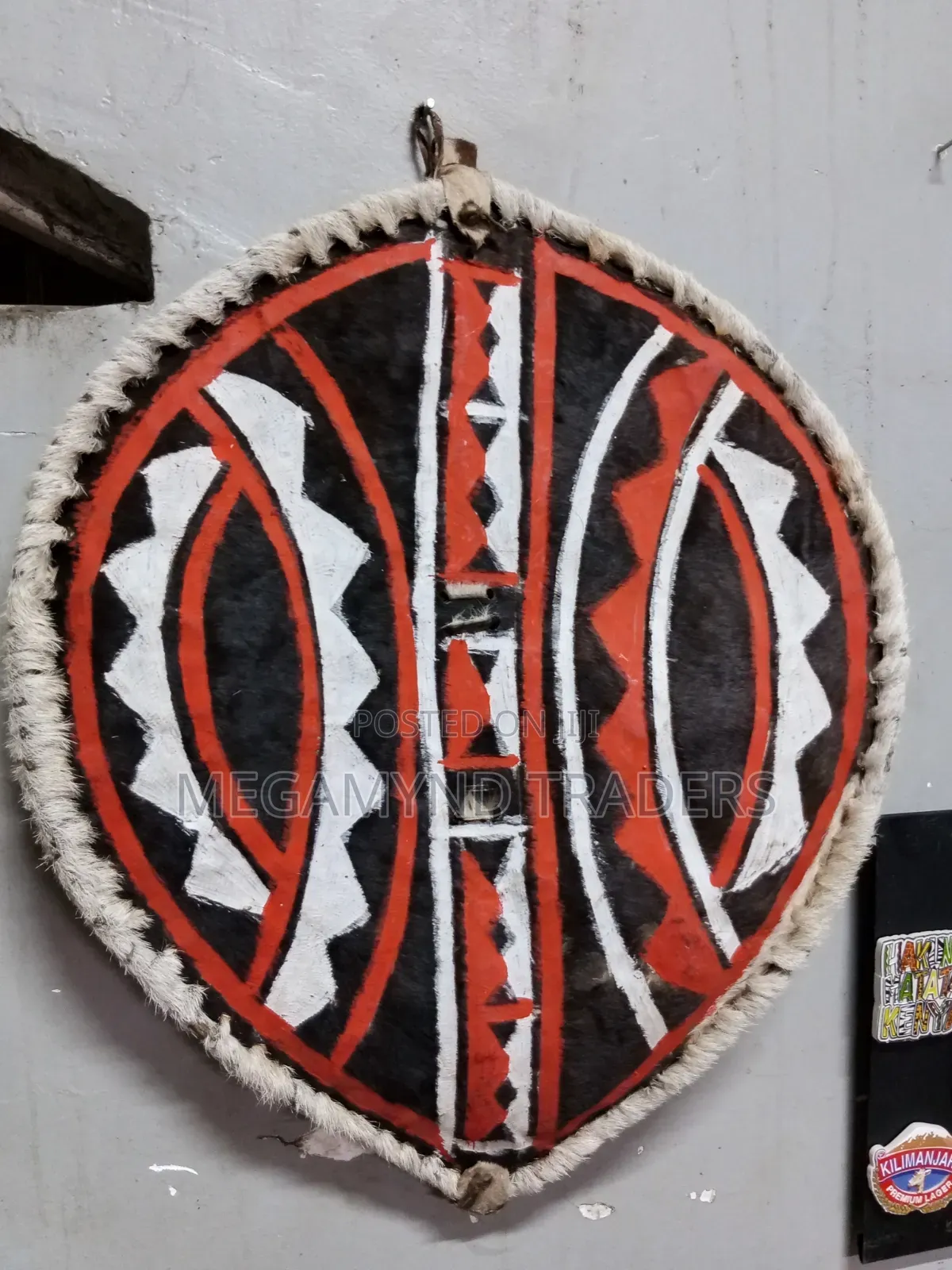 African Worrior Shield / Handcrafted Traditional Maasai Shield