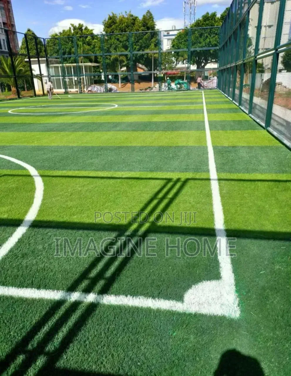 Football Pitch Green Grass Carpet
