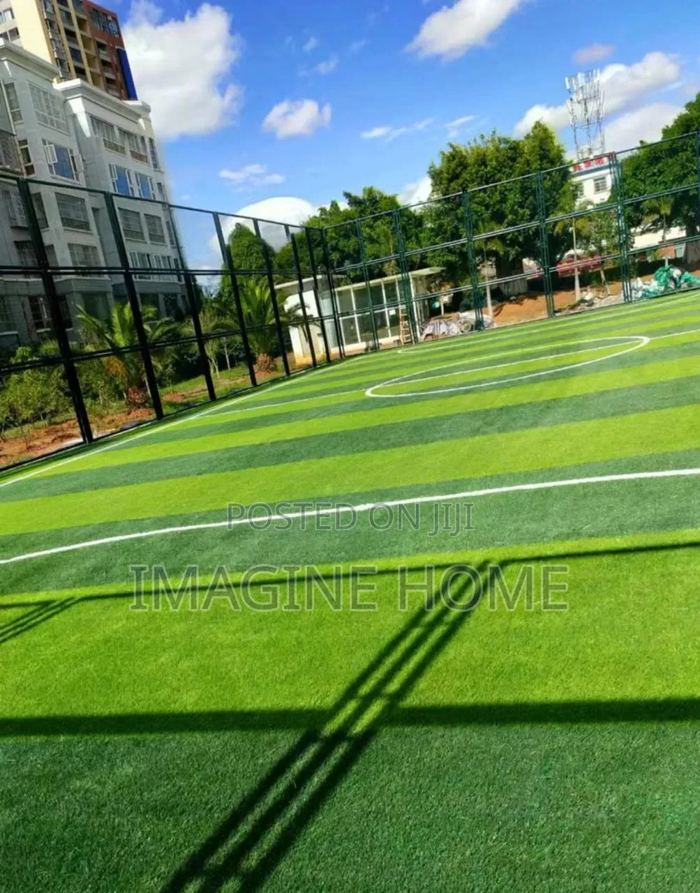 Football Pitch Green Grass Carpet