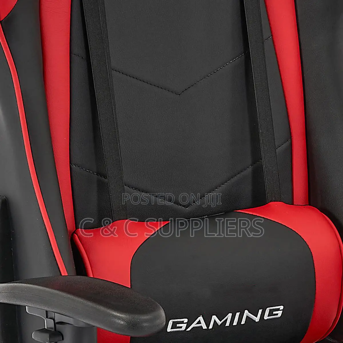 Adjustable Leather Gaming Seat.