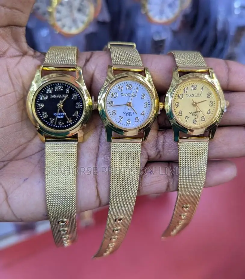 Ladies’ DANLEX Gold-Tone Mesh Strap Quartz Watch