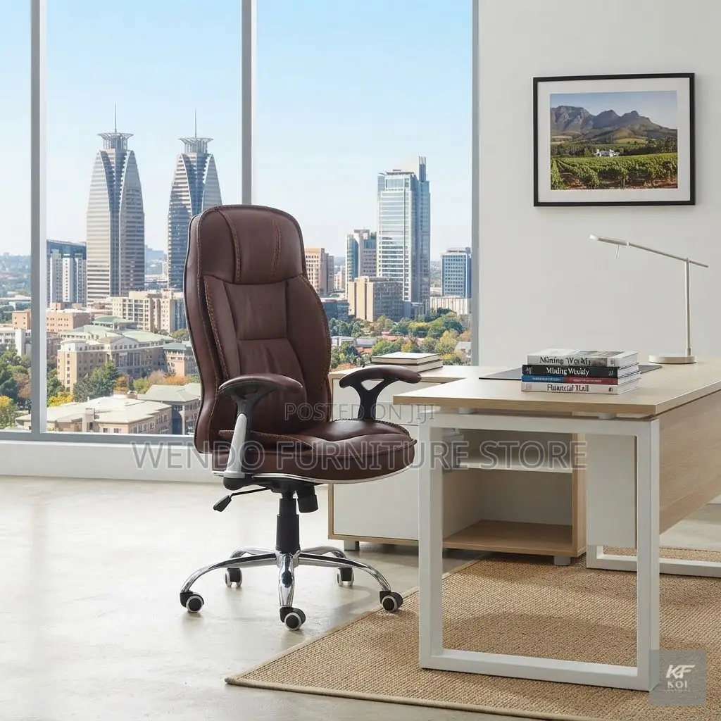 Office Chairs; Ergonomic High Recliner Leather Home Office Chairs