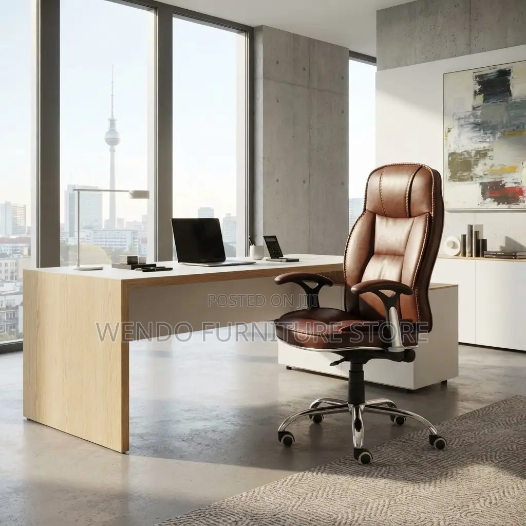 Office Chairs; Ergonomic High Recliner Leather Home Office Chairs