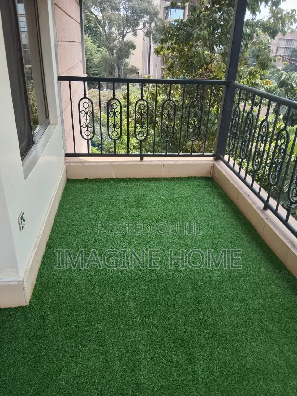 Balcony Green Grass Carpet