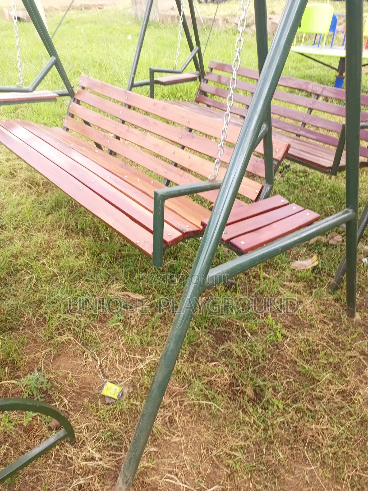 Outdoor Garden Benches and Umbrellas