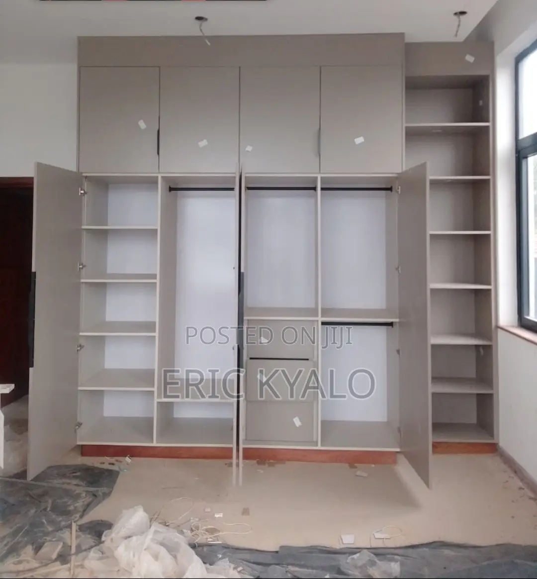 Kitchen Cabinets, Wardrobes, Vanities, TV Walls, Gypsum, Fittings