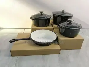 7pcs Enamel Cast Iron Cookware
