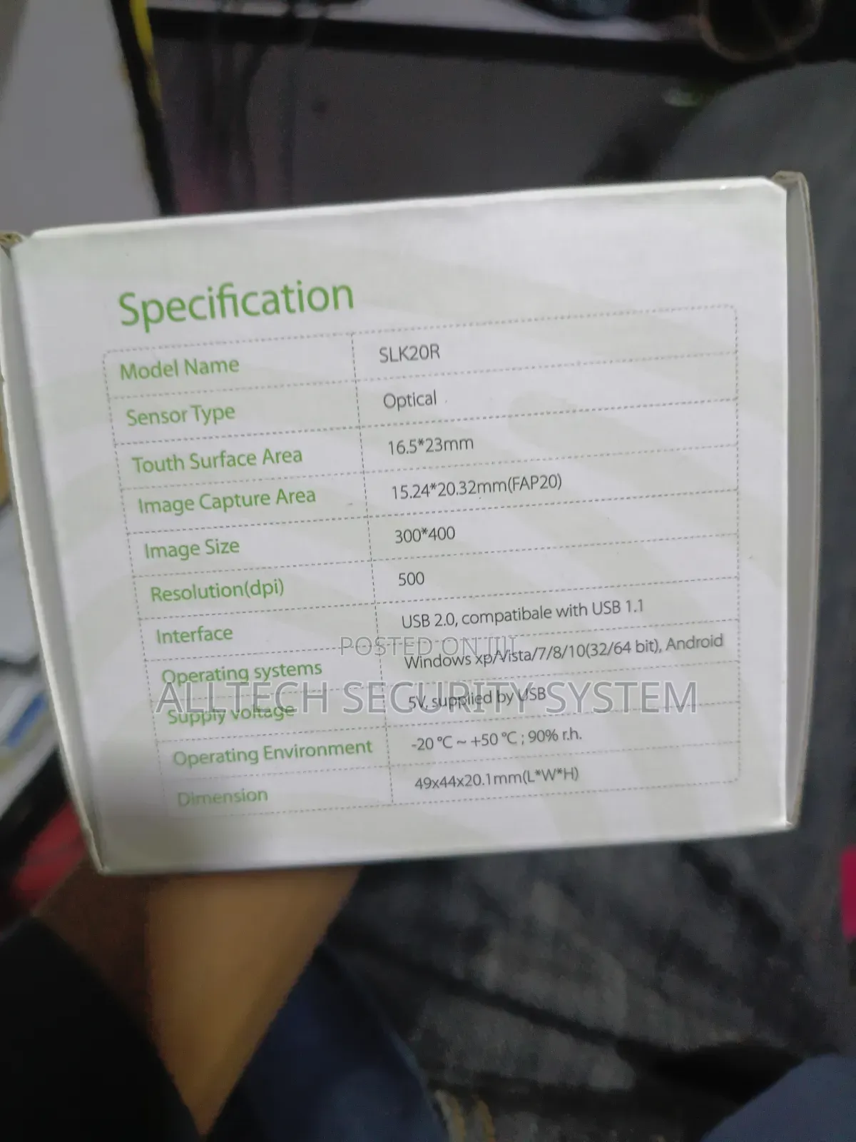 Zk9500 USB Fingerprint Scanner