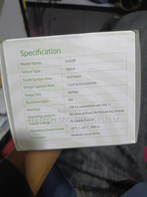 Zk9500 USB Fingerprint Scanner - thumbnail 3