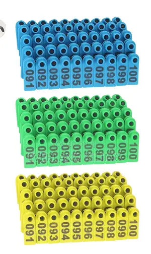 Numbered Grazing Slim Ear Tags for Goats