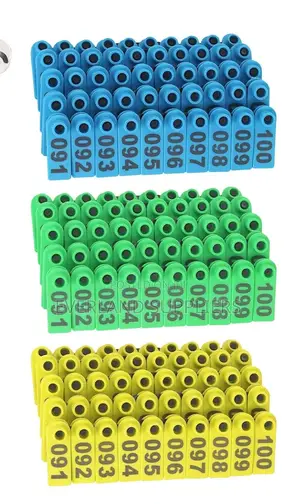 Numbered Grazing Slim Ear Tags for Goats