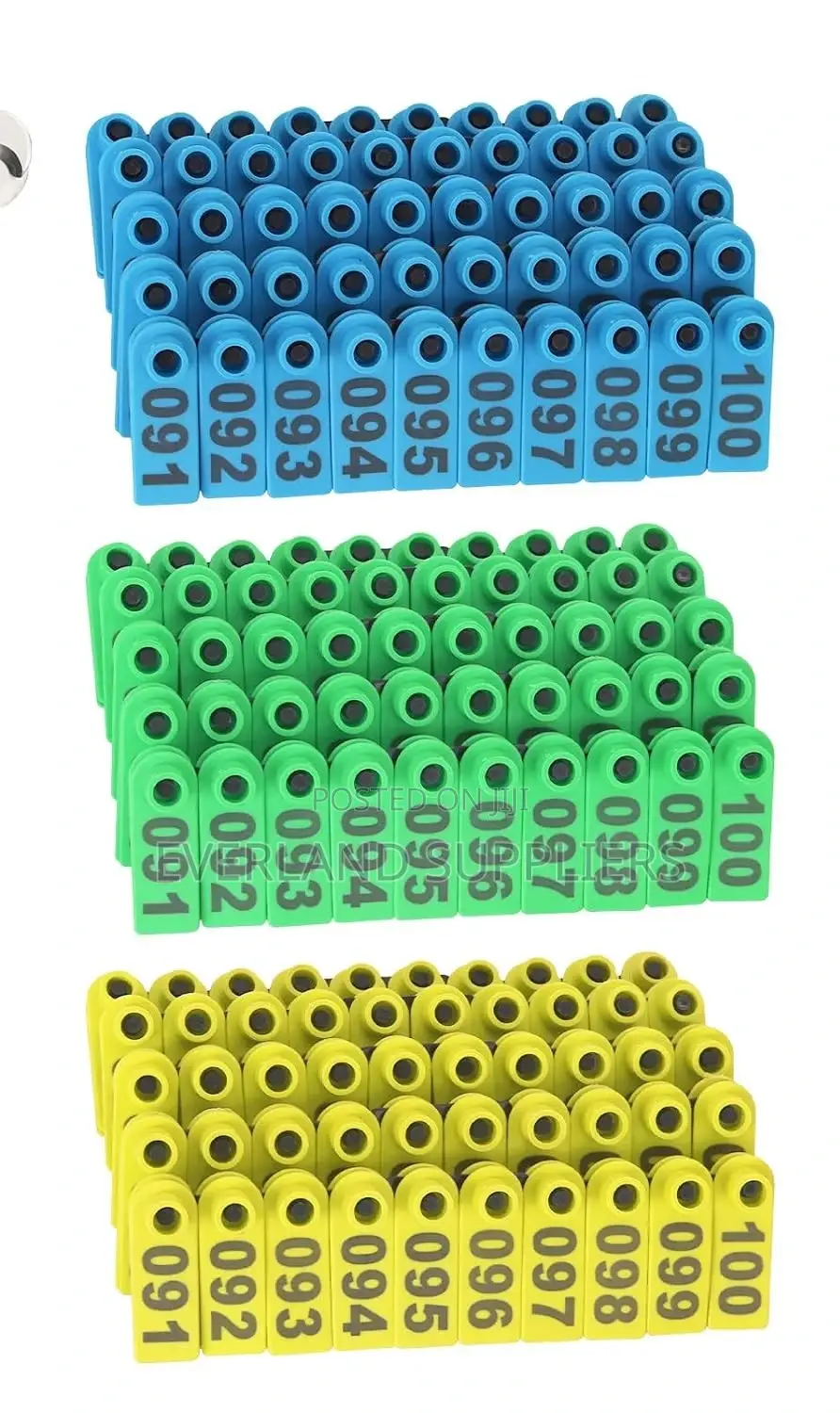 Numbered Grazing Slim Ear Tags for Goats