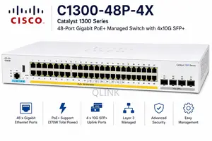 Cisco Catalyst 1300 48-Port PoE Switch , C1300-48p-4x