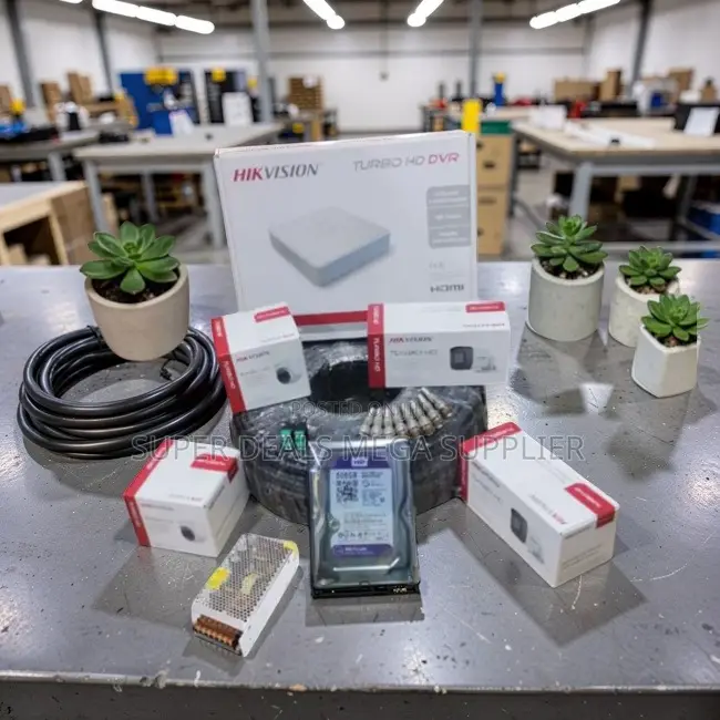 Remote Monitoring 4 Hikvision 1080P CCTV Cameras Complete System Kit.