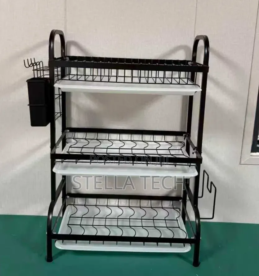 Executive Carbon Black Advanced 3 Layer Dish Rack