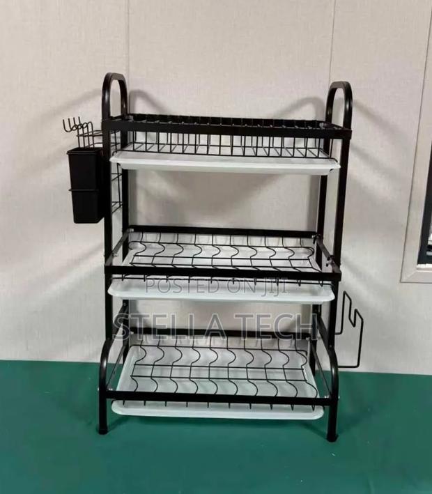 Executive Carbon Black Advanced 3 Layer Dish Rack - thumbnail 2