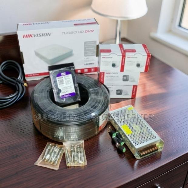 Night Vision 4 Hikvision 1080P CCTV Cameras Complete System Kit